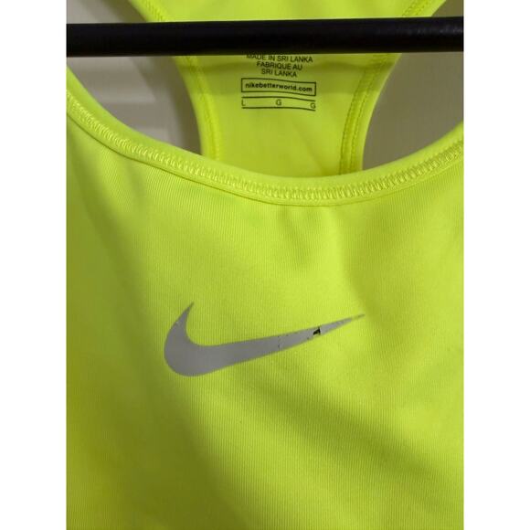 Yellow Nike Dri-Fit Sports Bra Size Large - Picture 3 of 5